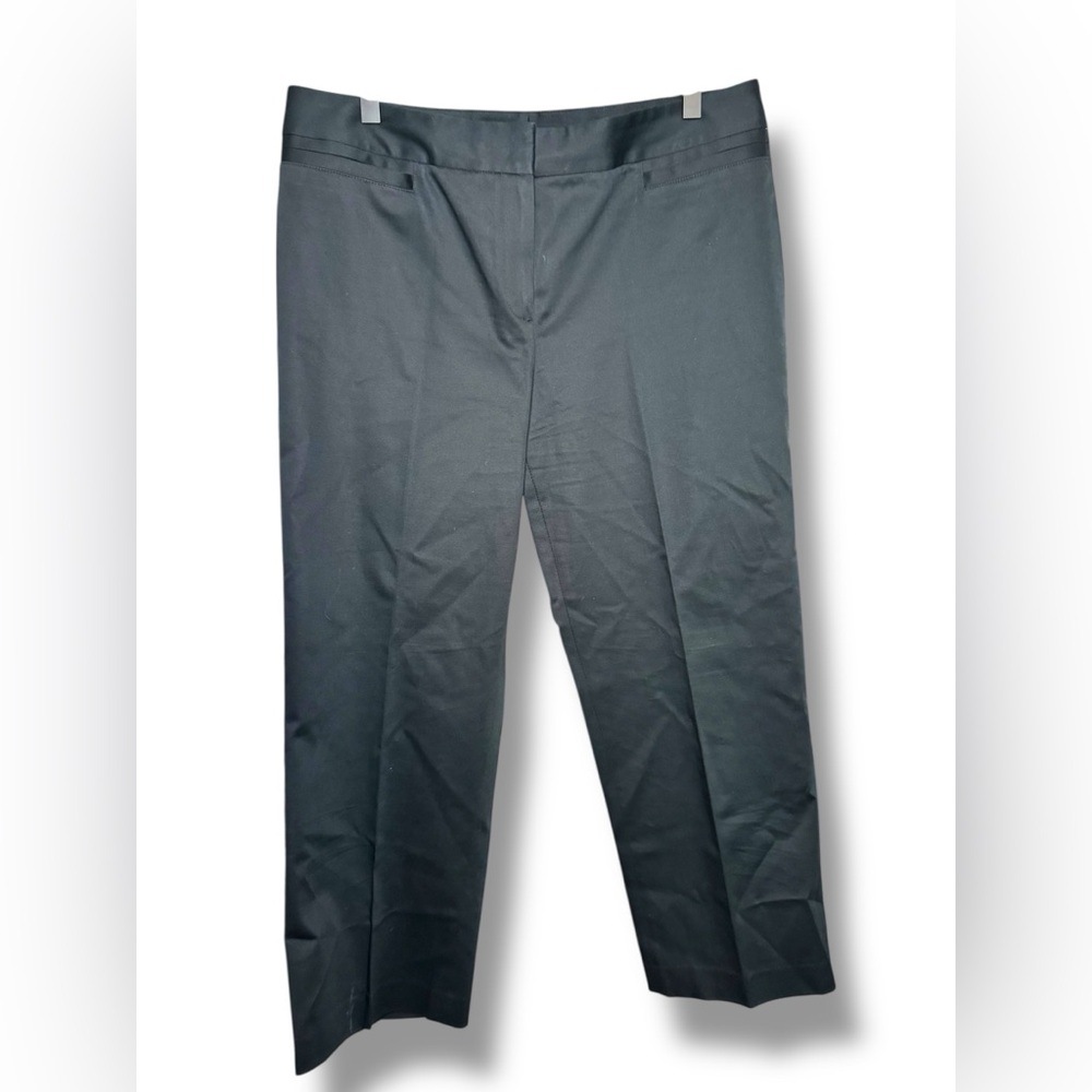 Lafayette 148 New York Black‎ Cropped Trousers Sz 10 EUC